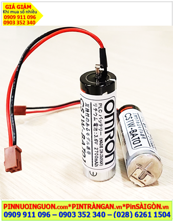 Pin Omron CS1W-BAT01; Pin nuôi nguồn Omron CS1W-BAT01 lithium 3.6v 2700mAh _Xuất xứ Nhật